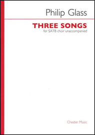 Three Songs SATB Choral Score cover